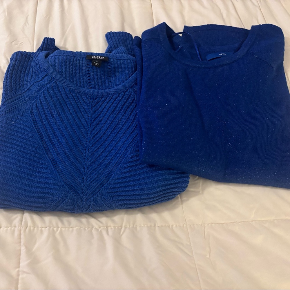 Women’s Blue Sweaters